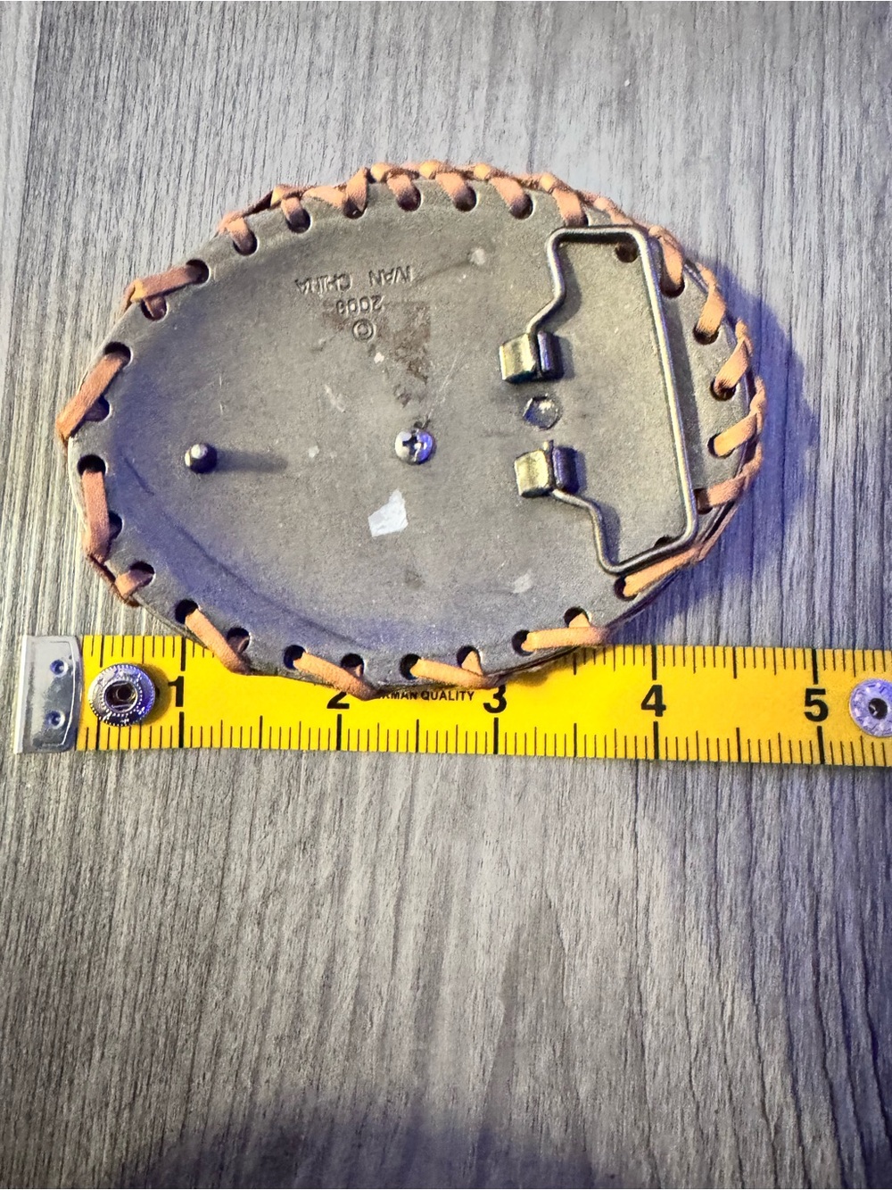 Leather Oval Belt Clip Accessory - Brown